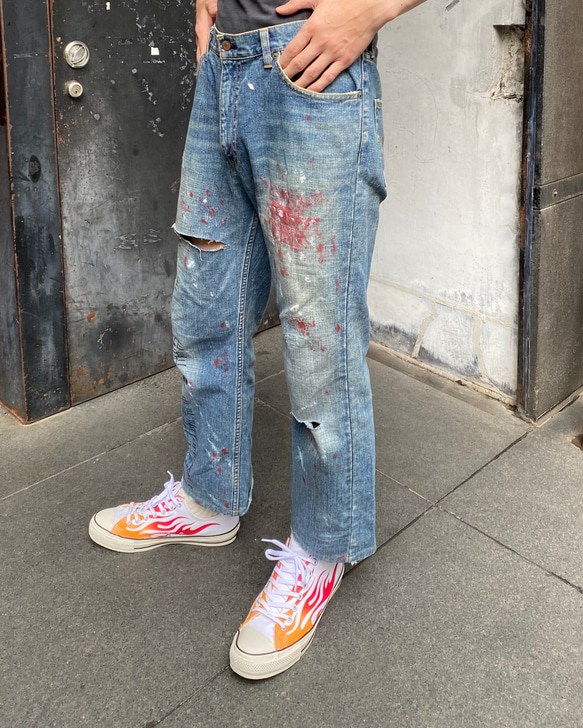 REMAKE PAINT CRUSH JEANS (ペイントクラッシュリメイクジーンズ) 3枚目の画像