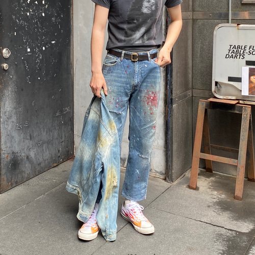 REMAKE PAINT CRUSH JEANS (ペイントクラッシュリメイクジーンズ REMAKE PAINT CRUSH JEANS (ペイントクラッシュリメイクジーンズ