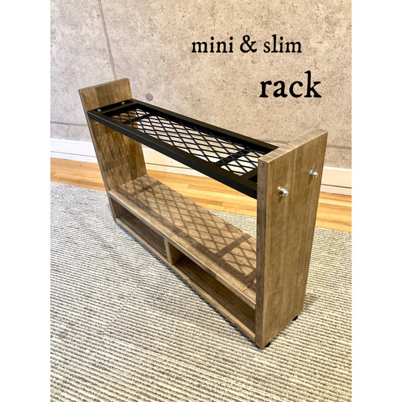 【在庫一掃SALE】キッチンラック - mini & slim / スパイスラック : アイアン家具 3枚目の画像