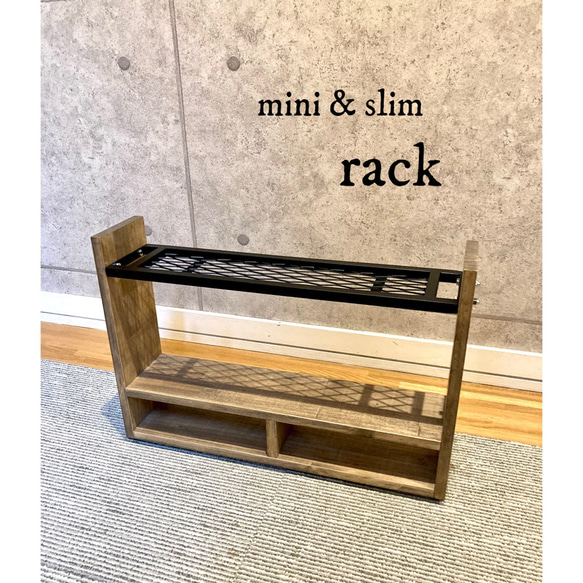 【在庫一掃SALE】キッチンラック - mini & slim / スパイスラック : アイアン家具 4枚目の画像