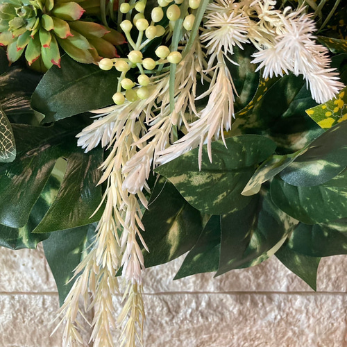 光触媒 人工観葉植物 ウォールグリーン フェイクグリーン 壁掛け