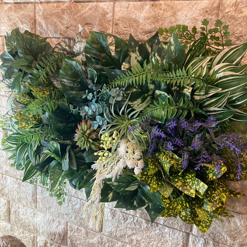 光触媒 人工観葉植物 ウォールグリーン フェイクグリーン 壁掛け