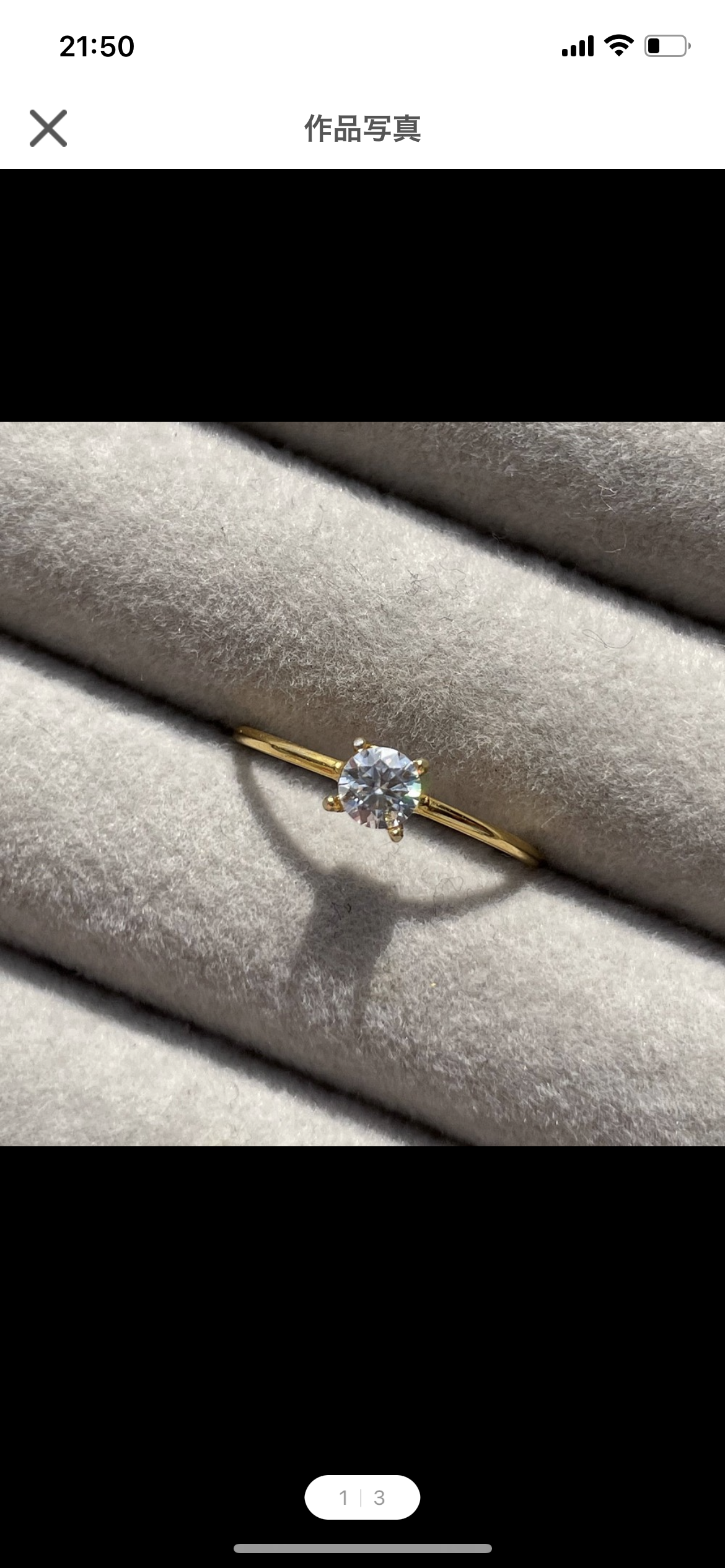 奇跡の一粒。moissanite ... ring