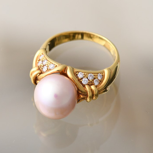 湖水産パールのデザインリング 指輪・リング 目黒アンジェリカ 通販