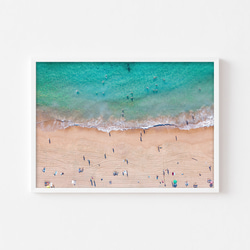 【海 ビーチ アートパネル】開放感あふれる 壁掛け インテリアポスター 7枚目の画像