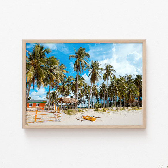 【海 ビーチ アートパネル】夏 写真 開放感 壁掛け モダン インテリアポスター ハワイ 7枚目の画像