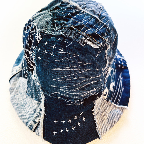 襤褸パッチワーク帽子「hat-006」 ハット tukurite 通販