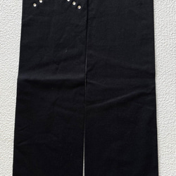 【UVカット99％以上！】ブラックドロップロングアームカバー　クリスタル付き　日本製 3枚目の画像