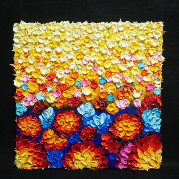 【限定品】 油絵 絵画 garden】 アートパネル【flower 絵画