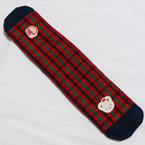 入学 入園準備に】 ファミリアチェック 肩紐カバー 水筒 園バッグ 名