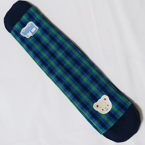 入学 入園準備に】 ファミリアチェック 肩紐カバー 水筒 園バッグ 名