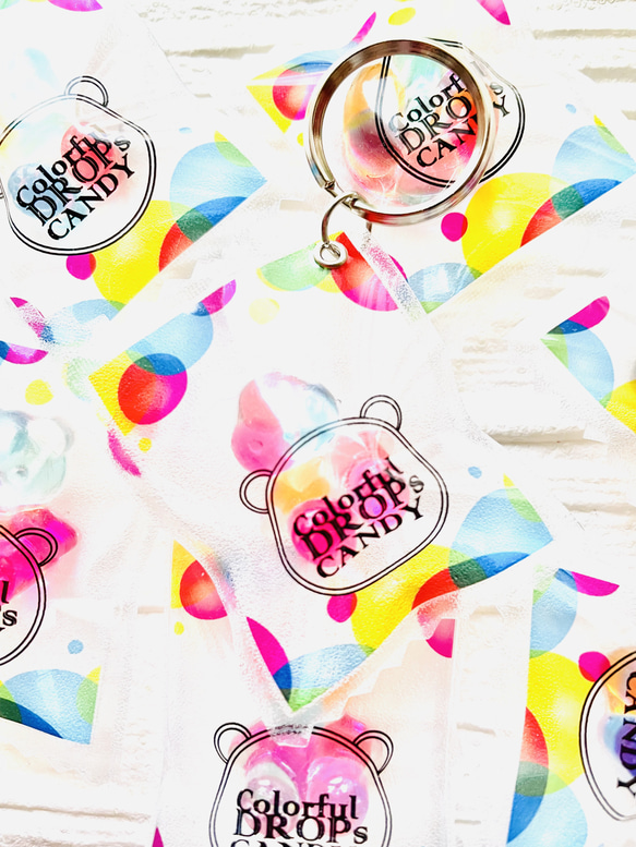 Colorful dorops bear's candy packaged charm 1枚目の画像