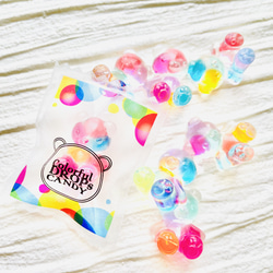 Colorful dorops bear's candy packaged charm 2枚目の画像