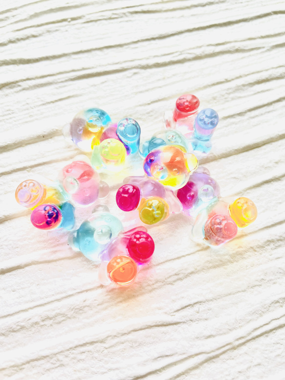 Colorful dorops bear's candy packaged charm 3枚目の画像