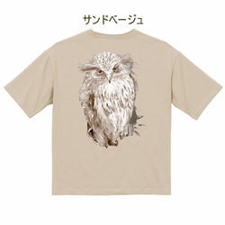 フクロウのTシャツビッグシルエット 8枚目の画像