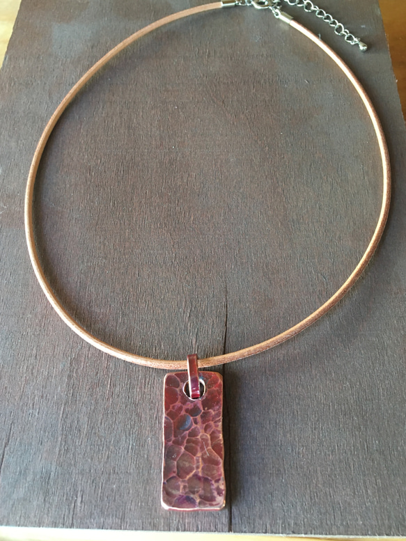 ネックレス「scarlet copper」 2枚目の画像