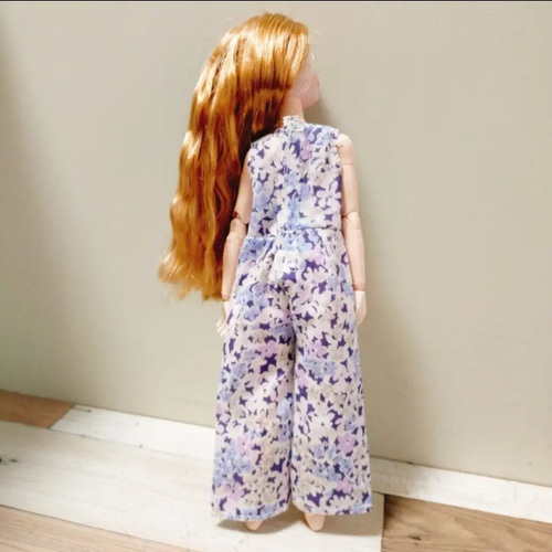 リカちゃん服 花柄オールインワン