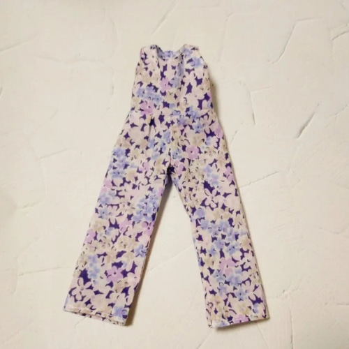 リカちゃん服 花柄オールインワン