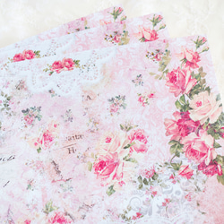 設計紙 - 復古玫瑰 No.11 / A4 尺寸，雙面列印 第1張的照片