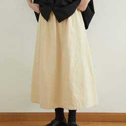 #スカートA字型　スカート ミドル丈スカート  レディース 　ロングスカート　コットン 12枚目の画像