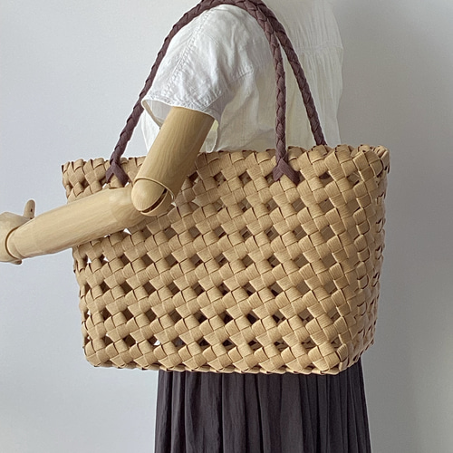 かごバッグ [OUNCE] bangb handmade bag かごバッグ クラフトバンド 紙バンド - ASAMI-KM'S GALLERY