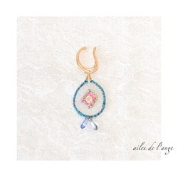 no.899 - organdy embroidery earcuff 1枚目の画像