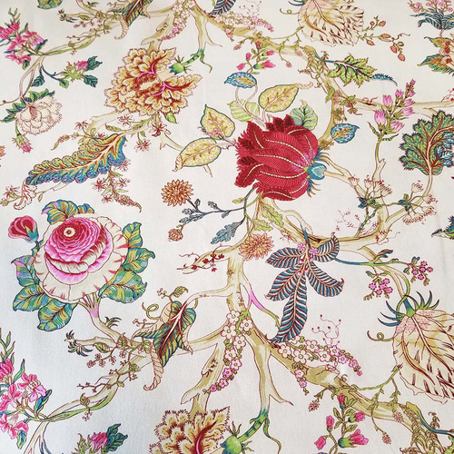 輸入生地☆トワルドジュイセイロン ベージュ 再入荷♪ 生地 hm0101  