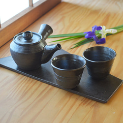 茶壺/黑色，烘焙陶瓷（可用於微波爐、烤箱、洗碗機） 第8張的照片