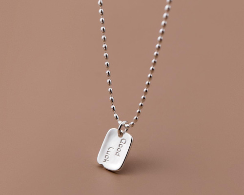 ハンドメイド　職人手作り　トリプル　クロス　シルバー　ネックレス　チャーム シルバー925 シンプル イニシャル good luck チャーム