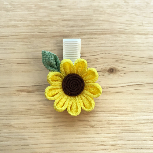 髪飾り 髪留め ひまわり 祭り ヘアピン ヘアクリップ ベビークリップ