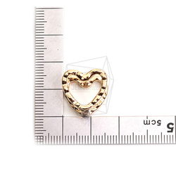 ERG-2411-G【2個入り】ハートワンタッチ ピアス,Heart One touch Post Earring 5枚目の画像