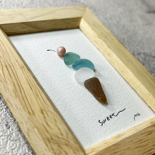 シーグラスアート／sweet その他アート MG. - mhrglass - 通販