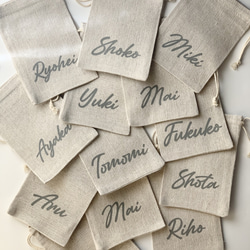 席札 巾着袋 名入れ その他オーダーメイド P P calligraphy 通販
