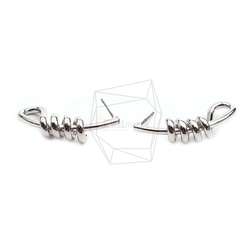 ERG-2405-R【2個入り】 スプリングラウンドピアス/spring round Post Earring 1枚目の画像