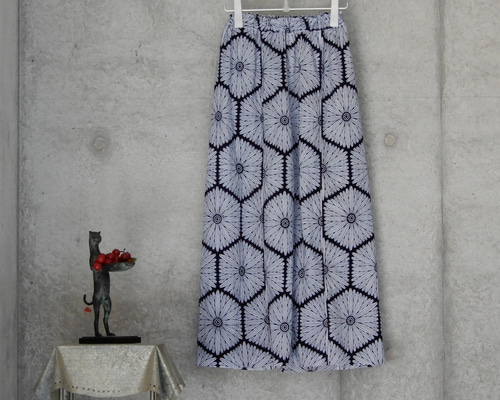 着物リメイク 浴衣のサルエル風パンツ/ フリーサイズ キュロット