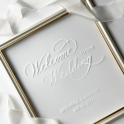 ウェルカムボード　ステッカー　ウェルカムミラー　ウェルカムサイン　ウェルカムスペース　結婚式DIY 2枚目の画像