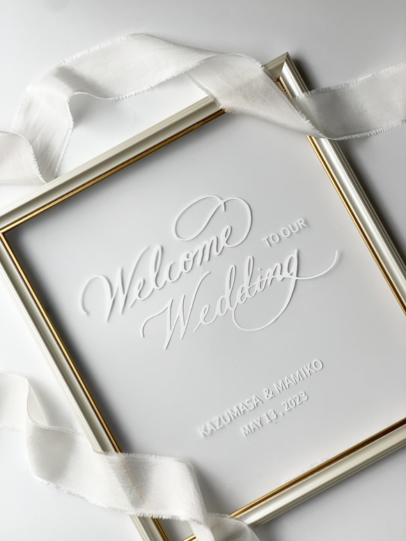 ウェルカムボード　ステッカー　ウェルカムミラー　ウェルカムサイン　ウェルカムスペース　結婚式DIY 2枚目の画像