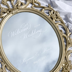 ウェルカムボード　ステッカー　ウェルカムミラー　ウェルカムサイン　ウェルカムスペース　結婚式DIY 7枚目の画像