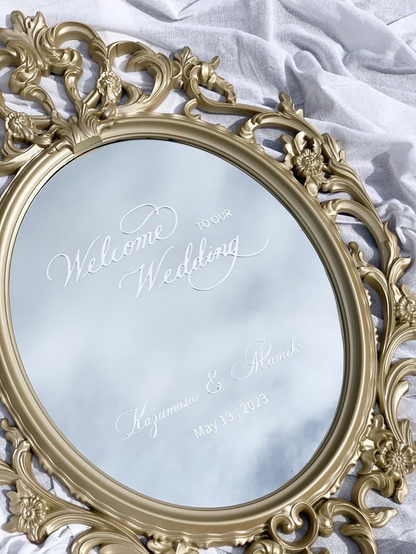 ウェルカムボード　ステッカー　ウェルカムミラー　ウェルカムサイン　ウェルカムスペース　結婚式DIY 7枚目の画像