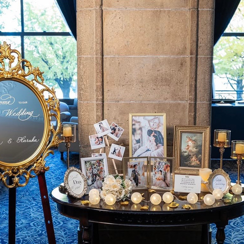 ねもにゃん【美品】結婚式　ウェルカムミラー ウェルカムミラー 結婚式 鏡 名前入り ウェルカムスペース - TK