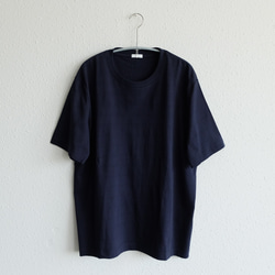 【size1再入荷】yohaku SUVIN GOLD 半袖Tシャツ｜ネイビー｜ユニセックス3サイズ 1枚目の画像