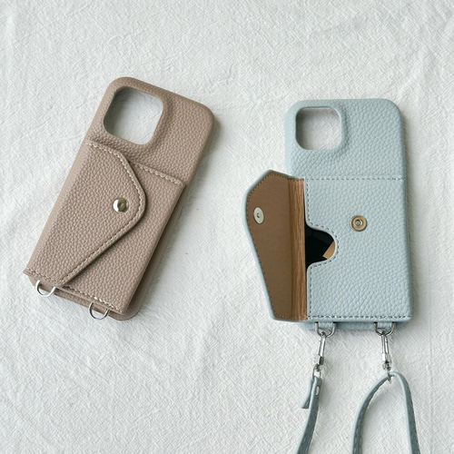 スマホショルダー iphone 16 15 14 ケース カード収納