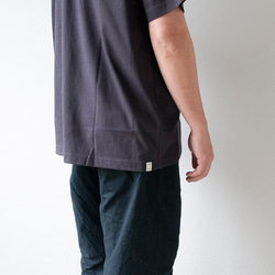 【再入荷】yohaku SUVIN GOLD 半袖Tシャツ｜チャコール｜ユニセックス3サイズ 10枚目の画像