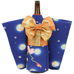 彩のおもたせ 着物ボトルカバー 胡蝶の夢 一升瓶用　kb-4 2枚目の画像