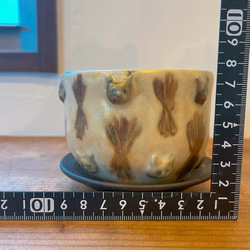 猫のレリーフ植木鉢 4枚目の画像