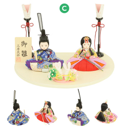 雛人形 ひらり 木目込み 岩槻 親王飾り 10枚目の画像