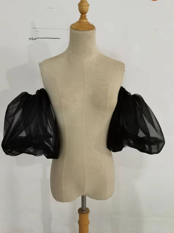 大人気上昇 取り外し袖 ショルダーの付け袖 パフスリーブ オーダー可能