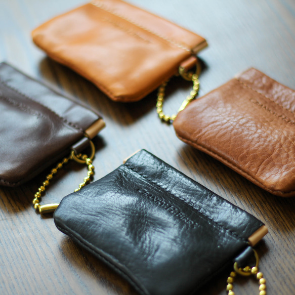 soldヌビキルトバネ口金ポーチ バネ口金ポーチ 栃木レザー 本革 ポーチ 小物収納 イヤホン カード