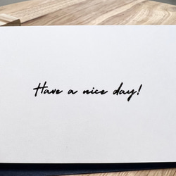 英字ラバースタンプ【Have a nice day！】オリジナルデザインハンコ　ラッピング　はんこ 6枚目の画像