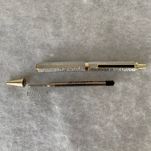 筆記具 SHINO 錫製 ノック式ボールペンB-Type ジェットストリームリフィル